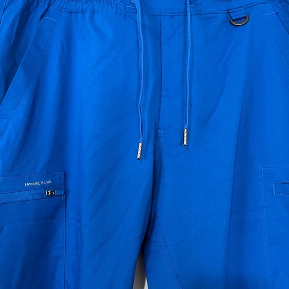 Healing Hands Purple Label•Men's Scrub Set,Solid Top + Utility Cargo Pant,Sz XL - Picture 15 of 17